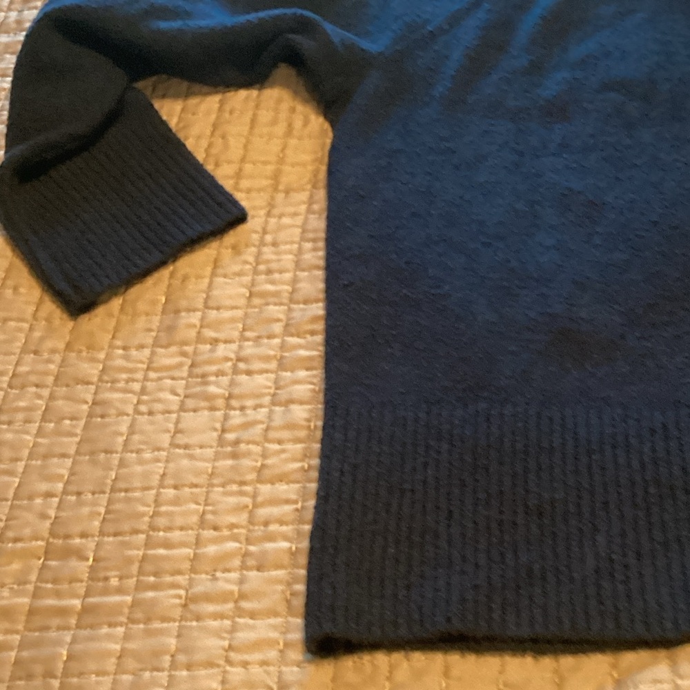 Frank and Oak The Seawool Elegant Navy Turtleneck Sweater M NWT - Picture 7 of 10